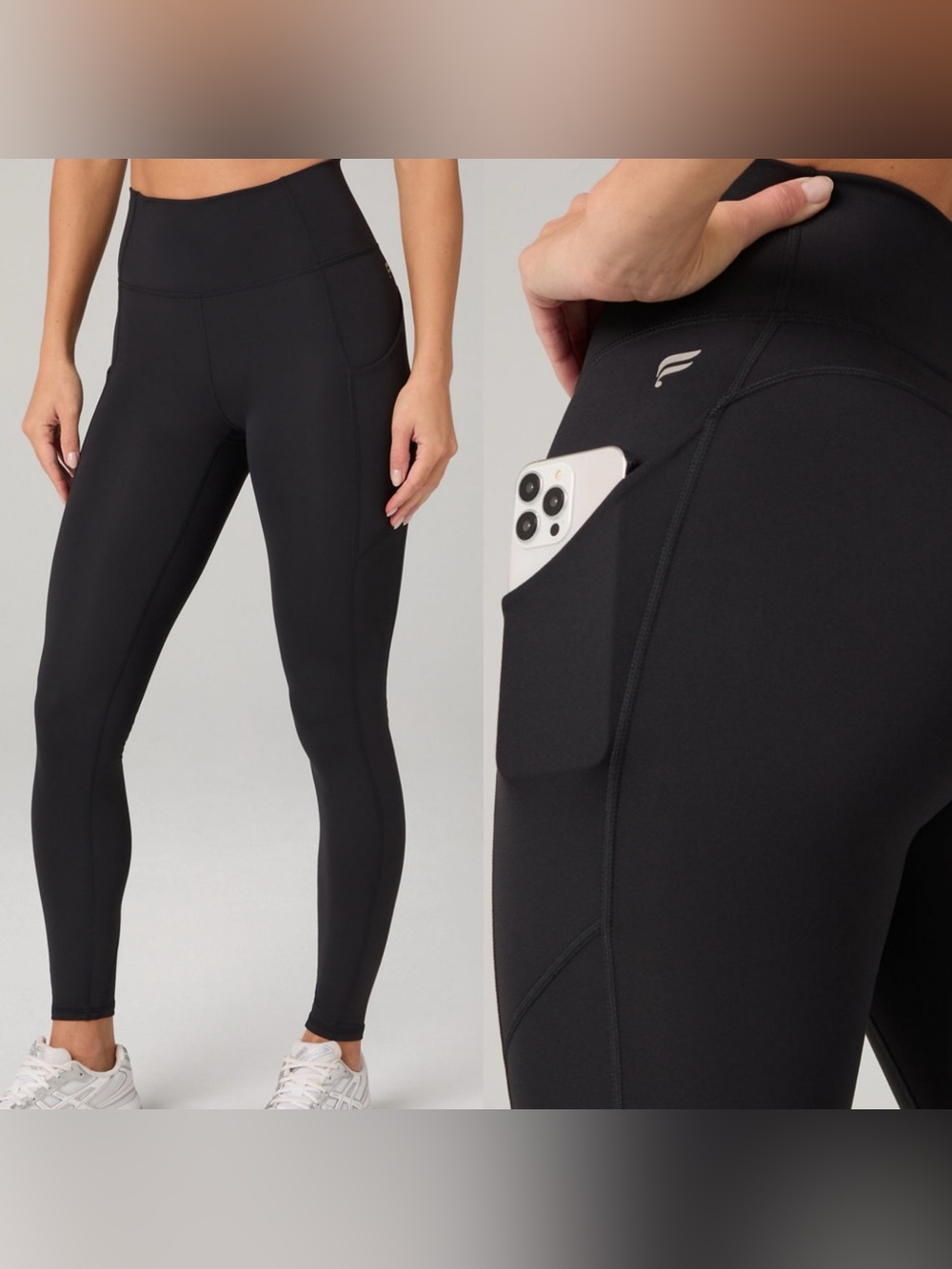 Fabletics Oasis PureLuxe High-Waisted Black Legging Sz XL